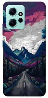 Чехол на Xiaomi Redmi Note 12 4G Нарисованные горы фото 1 из 1