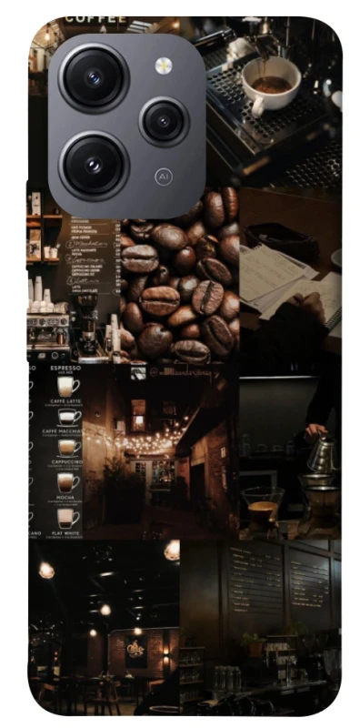 Чехол на Xiaomi Redmi 12 Coffee collage ver.1 фото 1 из 1