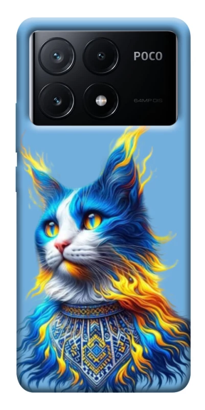 Чохол на Xiaomi Poco X6 Кіт патріот фото 1 з 1