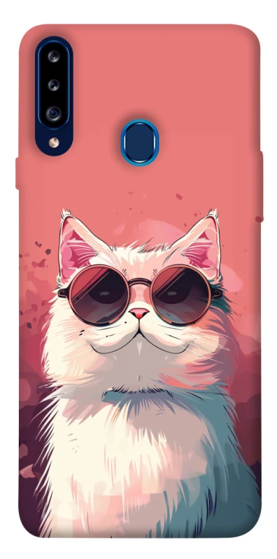 Чохол на Samsung Galaxy A20s Сat with glasses фото 1 з 1