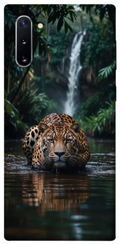 Чехол на Samsung Galaxy Note 10 Leopard in water фото 1 из 1