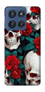 Чехол на Motorola Edge 60 Stylus skull and rose фото 1 из 1