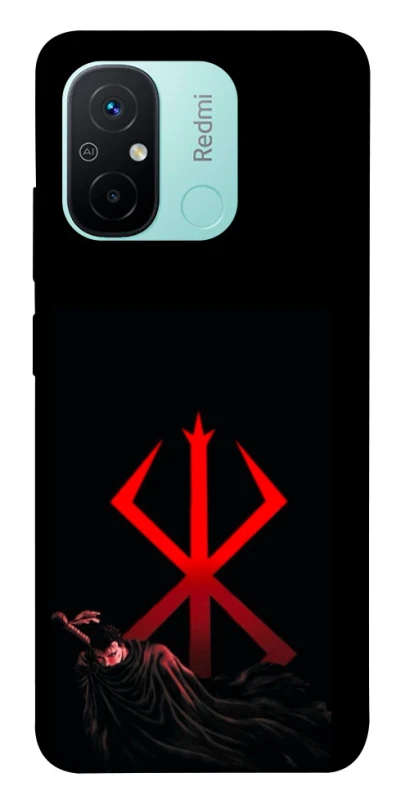 Чохол на Xiaomi Redmi 12C / Poco C55 Berserk Red Logo фото 1 з 1