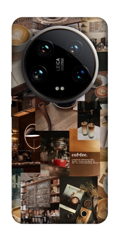 Чохол на Xiaomi 14 Ultra Coffee collage ver.2 фото 1 з 1
