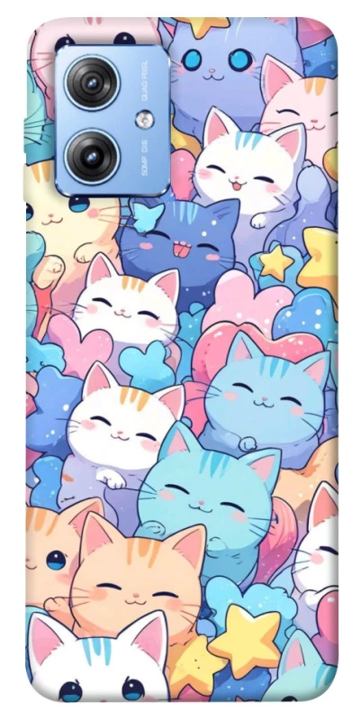 Чохол на Motorola Moto G84 Funny Kittens ver.3 фото 1 з 1