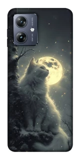 Чохол на Motorola Moto G54 Кіт під місяцем фото 1 Чохол на Motorola Moto G54 Кіт під місяцем фото 1 з 1