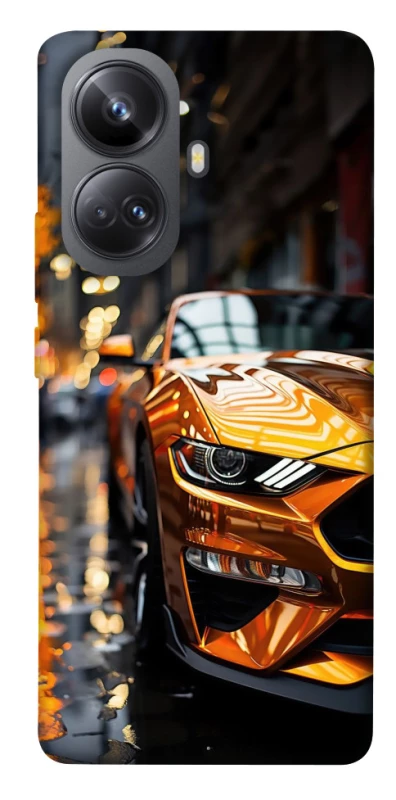 Чохол на Realme 10 Pro+ Golden sports car фото 1 з 1