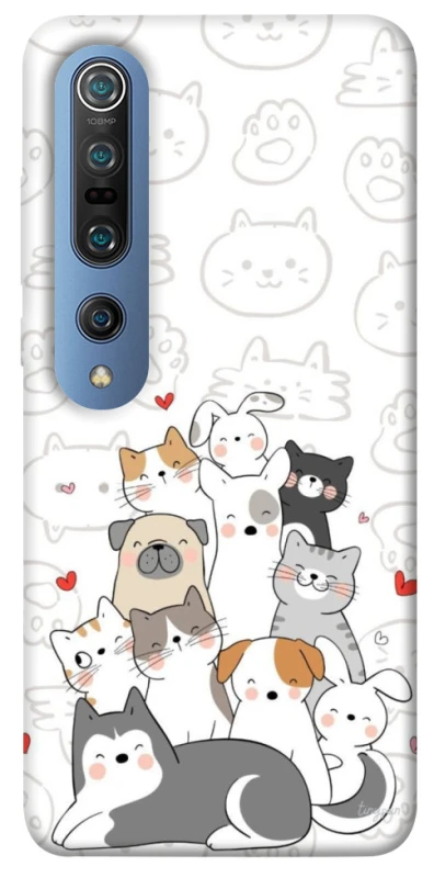 Чехол на Xiaomi Mi 10 / Mi 10 Pro Funny Pets фото 1 из 1