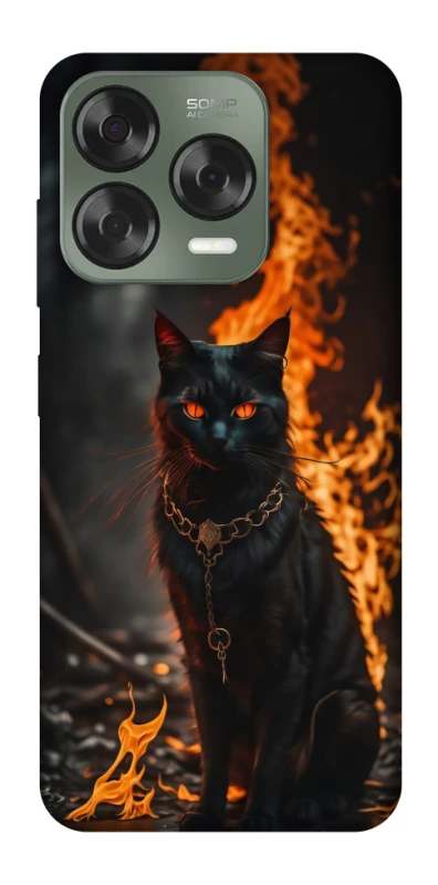 Чохол на ZTE Nubia V70 Design Вогняний кіт фото 1 з 1