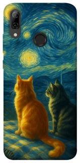 Чехол на Huawei P Smart (2019) Cats under the stars фото 1 из 1