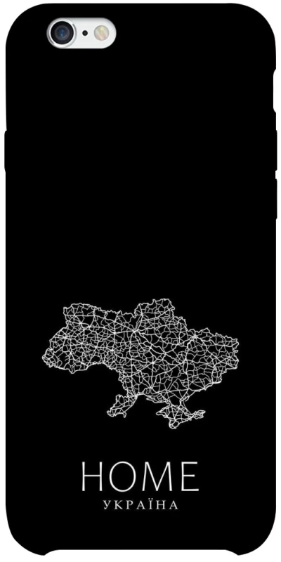 Чохол на Apple iPhone 6/6s plus (5.5") Ukraine black map фото 1 з 1