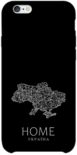 Чохол на Apple iPhone 6/6s plus (5.5") Ukraine black map фото 1 з 1