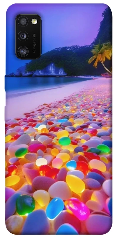 Чохол на Samsung Galaxy A41 Каміння світиться на березі фото 1 з 1