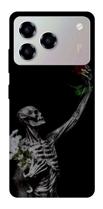 Чехол на ZTE Blade A76 Skeleton vs Rose фото 1 из 1