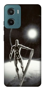 Чехол на Motorola Moto G06 Серебряный сёрфер фото 1 из 1