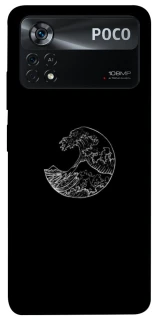 Чохол на Xiaomi Poco X4 Pro 5G Black tsunami фото 1 з 1