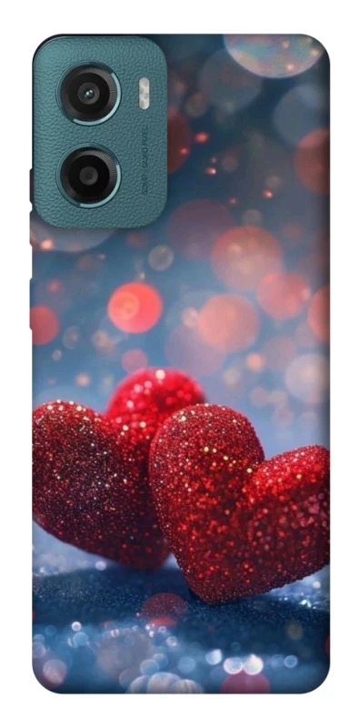 Чехол на Motorola Moto G06 Red hearts фото 1 из 1