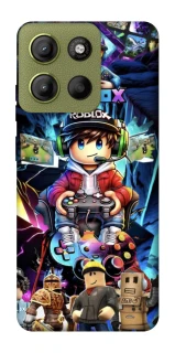 Чехол на Motorola Moto G15 4G Roblox collage ver.4 фото 1 из 1