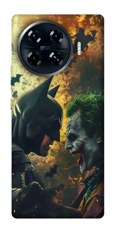 Чохол на TECNO Spark 20 Pro+ Batman and the Joker фото 1 з 1