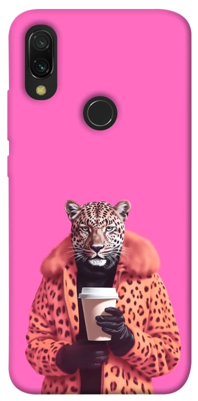 Чохол на Xiaomi Redmi 7 Леопард з кавою фото 1 з 1