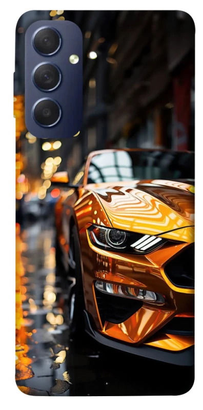 Чохол на Samsung Galaxy M54 5G Golden sports car фото 1 з 1