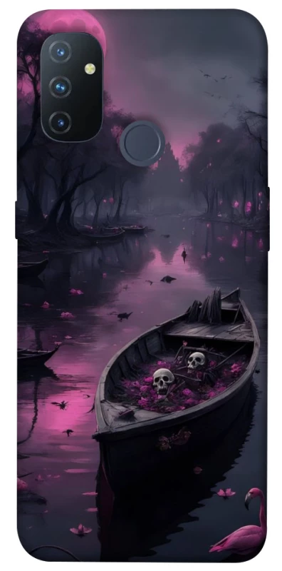 Чохол на OnePlus Nord N100 Boat and flamingo фото 1 з 1