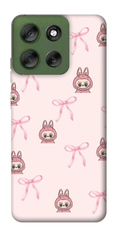 Чохол на Motorola Moto G56 5G Pink bows and Labubus фото 1 з 1