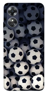 Чехол на Oppo A17 Футбольные мячи фото 1 из 1