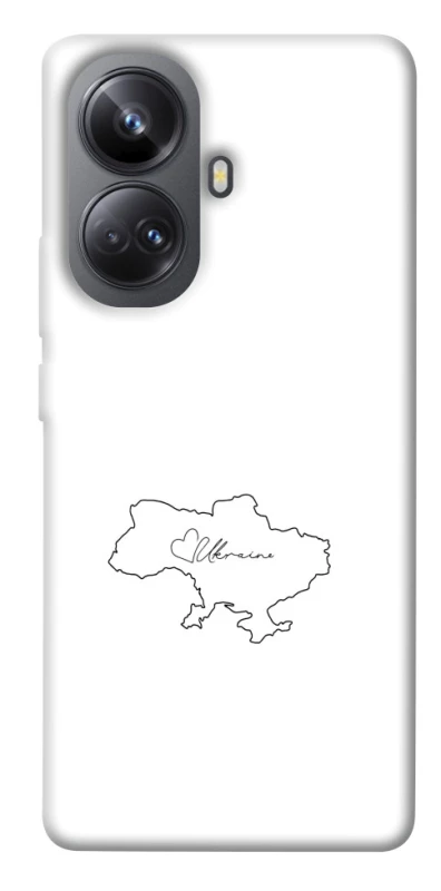 Чохол на Realme 10 Pro+ Ukraine map фото 1 з 1