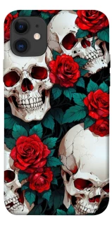 Чохол на Apple iPhone 11 (6.1") skull and rose фото 1 з 1