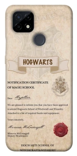 Чохол на Realme C21 The Hogwarts acceptance letter фото 1 з 1
