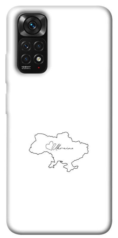 Чохол на Xiaomi Redmi Note 11 (Global) / Note 11S Ukraine map фото 1 з 1