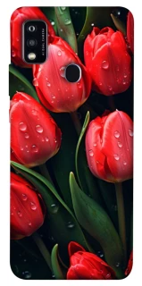 Чохол на ZTE Blade A51 Червоні тюльпани фото 1 Чохол на ZTE Blade A51 Червоні тюльпани фото 1 з 1