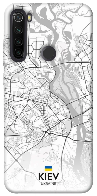 Чехол на Xiaomi Redmi Note 8T Kiev white map фото 1 из 1