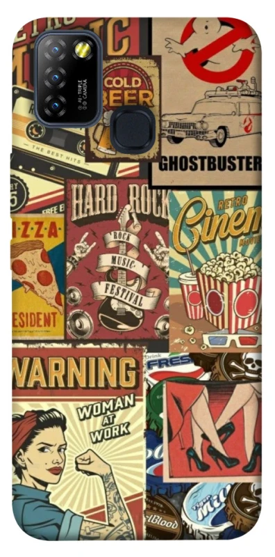 Чохол на Infinix Hot 10 Lite Retro collage ver.2 фото 1 з 1