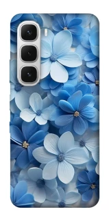 Чехол на Infinix Hot 60i Синие цветы фото 1 из 1