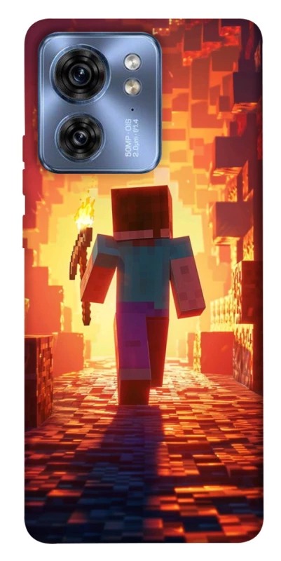 Чехол на Motorola Edge 40 Minecraft adventure фото 1 из 1