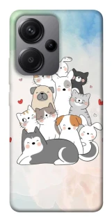Чохол на Xiaomi Redmi Note 13 Pro+ Funny Pets ver.2 фото 1 з 1