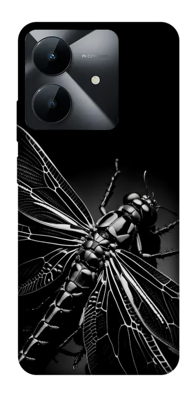 Чохол на Realme Note 60x Black dragonfly фото 1 з 1