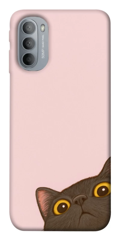 Чохол на Motorola Moto G31 Peeping cat фото 1 з 1