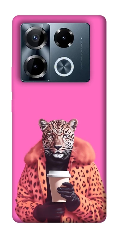 Чохол на Infinix Note 40 Pro 4G Леопард з кавою фото 1 з 1