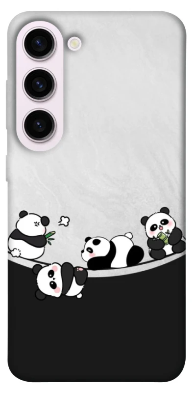 Чохол на Samsung Galaxy S23+ Four pandas фото 1 з 1