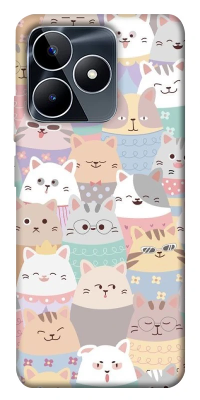 Чохол на Realme C53 Funny Kittens ver.2 фото 1 з 1