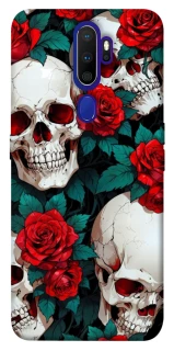 Чохол на Oppo A5 (2020) / Oppo A9 (2020) skull and rose фото 1 з 1