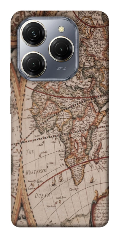 Чехол на TECNO Spark 20 Pro Карта путешествий фото 1 из 1