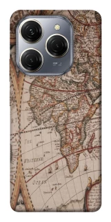 Чехол на TECNO Spark 20 Pro Карта путешествий фото 1 из 1