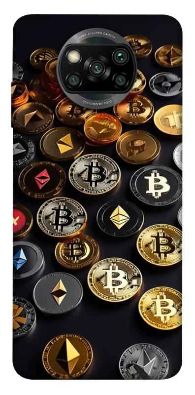 Чехол на Xiaomi Poco X3 NFC / Poco X3 Pro Many coins фото 1 из 1