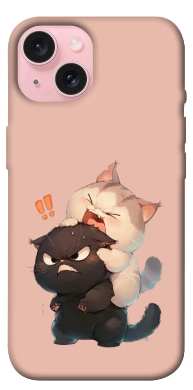 Чохол на Apple iPhone 15 (6.1") Сat and cat фото 1 з 1
