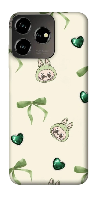 Чохол на ZTE Blade V50 Design 4G Labubu Green Heart фото 1 з 1