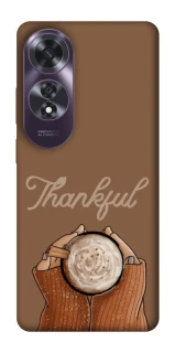 Чехол на Oppo A60 Thankful coffee фото 1 из 1